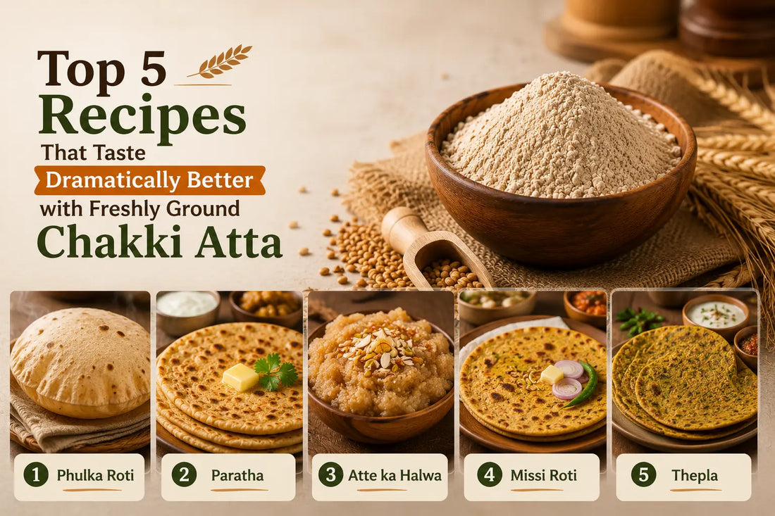 Top 5 Recipes That Taste Dramatically Better with Freshly Ground Chakki Atta