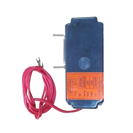 Milcent Auto Unit Whisper 373 Control Unit | 2FG 541 Motor Cut-Off Switch with Wiring | Overload Safety Device for Atta Chakki | Durable Genuine Spare Part for Domestic Flour Mill (ISI)