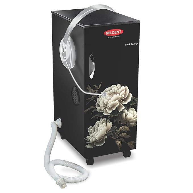 MILCENT Smart Plus Talky & Vacuum | Fully Automatic Domestic Flour Mill Machine | Atta Maker | 8 kg Grinding Capacity | Super 6 Blade SS Cutter| 10 Years Motor Warranty