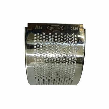 Milcent Flour Mill Jali No. 6 | Stainless Steel Atta Chakki Jali | Silver Grinding Screen | Original Spare Part for Milcent Domestic Flour Mill Machine | Wheat & Multigrain Grinding